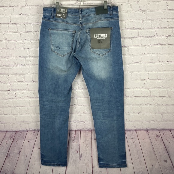 Cultura Men's Skinny Blue Jeans. Size: 36 - Picture 9 of 14